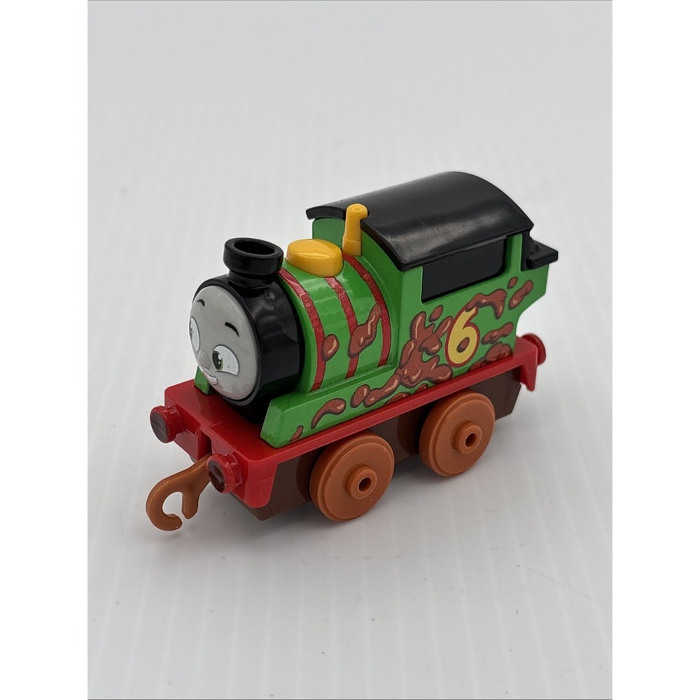 2021 Thomas & Friends Mud Run Percy Push-along Engine Metal * ERROR WRONG FACE*